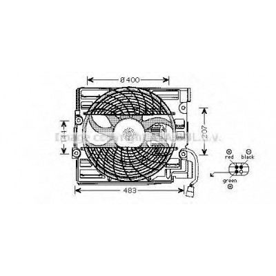 Вентилятор, охлаждение двигателя BW7510 AVA QUALITY COOLING - купить в магазине запчастей по Украине