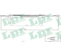 Трос, стояночная тормозная система LPR C0435B C0435B LPR - купить в магазине запчастей по Украине