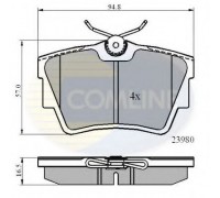 Комплект тормозных колодок, дисковый тормоз COMLINE CBP0874 CBP0874 COMLINE - купити в магазині запчастин по Україні