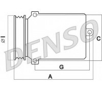 Компрессор, кондиционер DENSO DCP02046 DCP02046 DENSO - купить в магазине запчастей по Украине