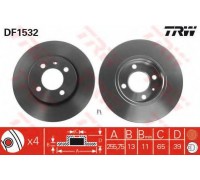 Тормозной диск TRW DF1532 DF1532 TRW - купить в магазине запчастей по Украине