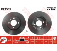 Тормозной диск TRW DF1533 DF1533 TRW - купить в магазине запчастей по Украине