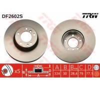 Тормозной диск TRW DF2602S DF2602S TRW - купить в магазине запчастей по Украине