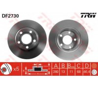 Тормозной диск TRW DF2730 DF2730 TRW - купить в магазине запчастей по Украине