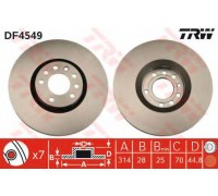 Тормозной диск TRW DF4549 DF4549 TRW - купить в магазине запчастей по Украине