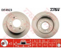 Тормозной диск TRW DF4923 DF4923 TRW - купить в магазине запчастей по Украине