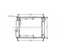 Радиатор, охлаждение двигателя AVA QUALITY COOLING DW2066 DW2066 AVA QUALITY COOLING - купить в магазине запчастей по Украине