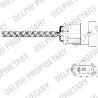 Лямбда-зонд ES2030212B1 DELPHI - купить в магазине запчастей по Украине