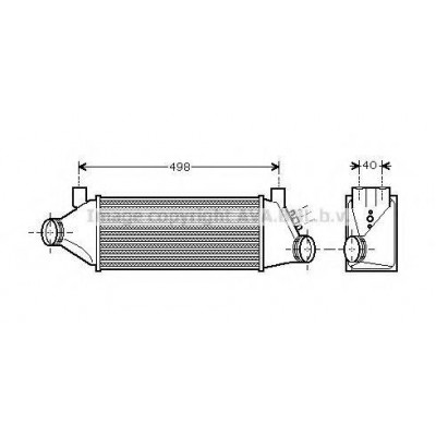 Интеркулер FDA4385 AVA QUALITY COOLING - купить в магазине запчастей по Украине