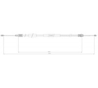 Трос, стояночная тормозная система FERODO FHB432420 FHB432420 FERODO - купить в магазине запчастей по Украине