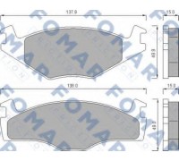 Комплект тормозных колодок, дисковый тормоз FOMAR Friction FO 436481 FO436481 FOMAR Friction - купити в магазині запчастин по Україні