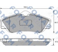 Комплект тормозных колодок, дисковый тормоз FOMAR Friction FO 905481 FO905481 FOMAR Friction - купить в магазине запчастей по Украине