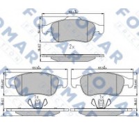 Комплект тормозных колодок, дисковый тормоз FOMAR Friction FO 931481 FO931481 FOMAR Friction - купить в магазине запчастей по Украине