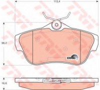 GDB1740 TRW - купить в магазине запчастей по Украине