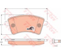 Комплект тормозных колодок, дисковый тормоз TRW GDB1785 GDB1785 TRW - купить в магазине запчастей по Украине