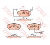 Комплект тормозных колодок, дисковый тормоз TRW GDB2080 GDB2080 TRW - купить в магазине запчастей по Украине