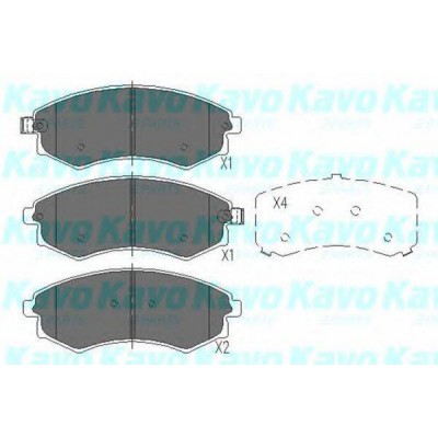 Комплект тормозных колодок, дисковый тормоз KBP3029 KAVO PARTS - купить в магазине запчастей по Украине