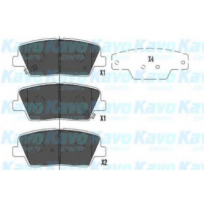 Комплект тормозных колодок, дисковый тормоз KBP3034 KAVO PARTS - купити в магазині запчастин по Україні