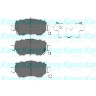 Комплект тормозных колодок, дисковый тормоз KBP4020 KAVO PARTS - купить в магазине запчастей по Украине