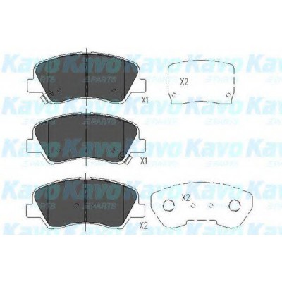 Комплект тормозных колодок, дисковый тормоз KBP4023 KAVO PARTS - купить в магазине запчастей по Украине