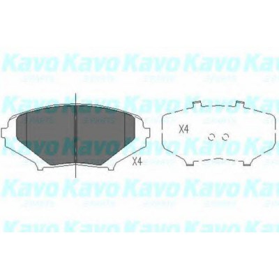 Комплект тормозных колодок, дисковый тормоз KBP4546 KAVO PARTS - купити в магазині запчастин по Україні