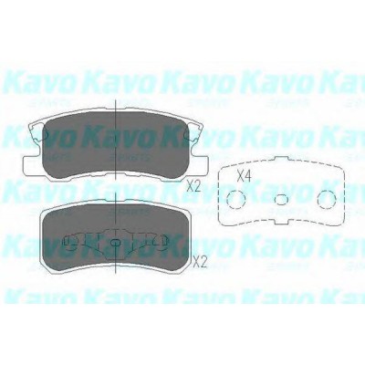 Комплект тормозных колодок, дисковый тормоз KBP5515 KAVO PARTS - купить в магазине запчастей по Украине