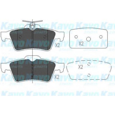 Комплект тормозных колодок, дисковый тормоз KBP6554 KAVO PARTS - купить в магазине запчастей по Украине