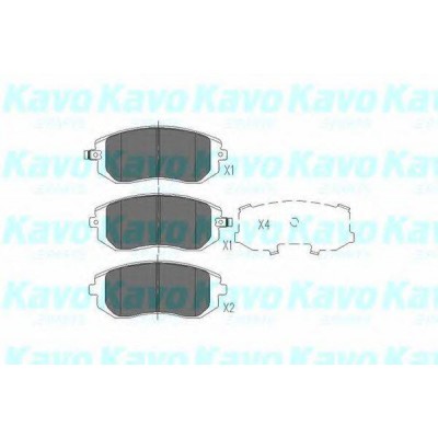 Комплект тормозных колодок, дисковый тормоз KBP8004 KAVO PARTS - купити в магазині запчастин по Україні