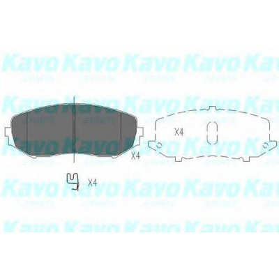 Комплект тормозных колодок, дисковый тормоз KBP8512 KAVO PARTS - купить в магазине запчастей по Украине