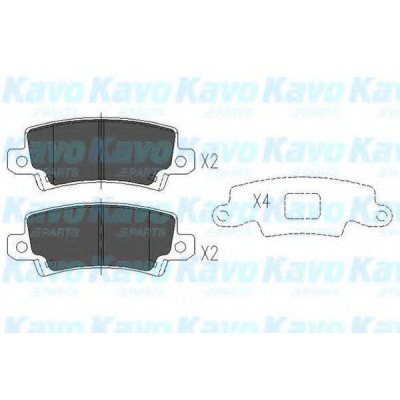Комплект тормозных колодок, дисковый тормоз KBP9016 KAVO PARTS - купить в магазине запчастей по Украине