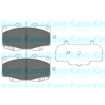 Комплект тормозных колодок, дисковый тормоз KBP9096 KAVO PARTS - купити в магазині запчастин по Україні