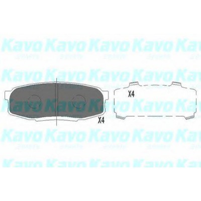 Комплект тормозных колодок, дисковый тормоз KBP9099 KAVO PARTS - купить в магазине запчастей по Украине