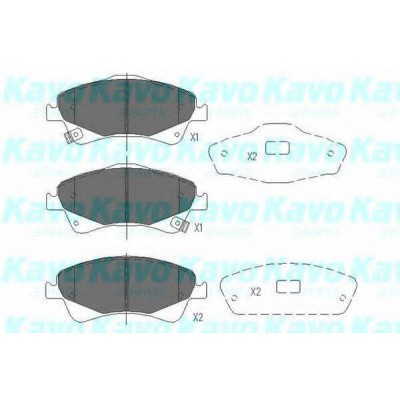 Комплект тормозных колодок, дисковый тормоз KBP9103 KAVO PARTS - купить в магазине запчастей по Украине