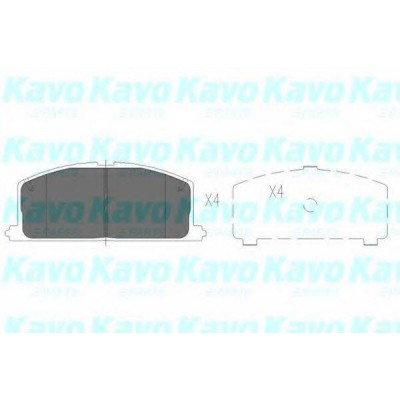 Комплект тормозных колодок, дисковый тормоз KBP9109 KAVO PARTS - купить в магазине запчастей по Украине