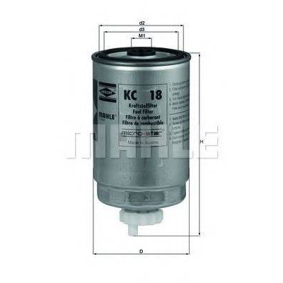 Топливный фильтр KC18 KNECHT - купить в магазине запчастей по Украине