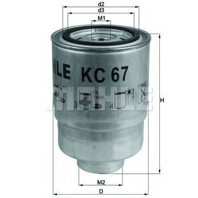 Топливный фильтр KC67 KNECHT - купить в магазине запчастей по Украине