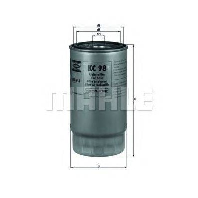Топливный фильтр KC98 KNECHT - купить в магазине запчастей по Украине