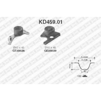 Комплект ремня ГРМ KD45901 SNR - купить в магазине запчастей по Украине