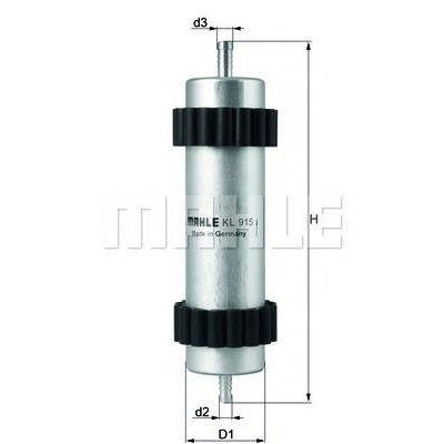 Топливный фильтр KL915 KNECHT - купить в магазине запчастей по Украине