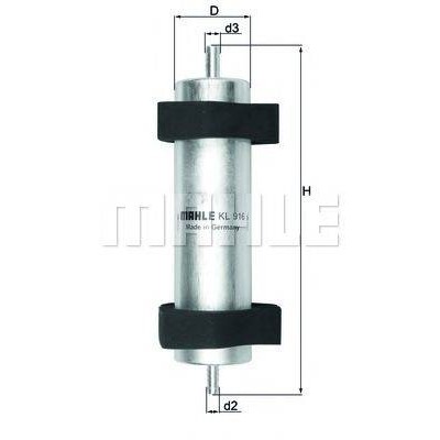Топливный фильтр KL916 KNECHT - купить в магазине запчастей по Украине