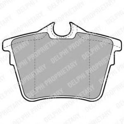 Комплект тормозных колодок, дисковый тормоз LP1892 DELPHI - купити в магазині запчастин по Україні