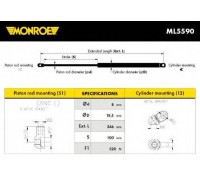 Газовая пружина, крышка багажник MONROE ML5590 ML5590 MONROE - купить в магазине запчастей по Украине