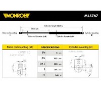 Газовая пружина, крышка багажник MONROE ML5767 ML5767 MONROE - купить в магазине запчастей по Украине