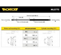 Газовая пружина, крышка багажник MONROE ML5775 ML5775 MONROE - купить в магазине запчастей по Украине