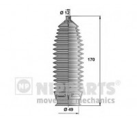 Комплект пылника, рулевое управление NIPPARTS N2840308 N2840308 NIPPARTS - купить в магазине запчастей по Украине