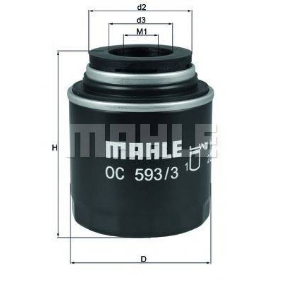Масляный фильтр OC5933 KNECHT - купить в магазине запчастей по Украине