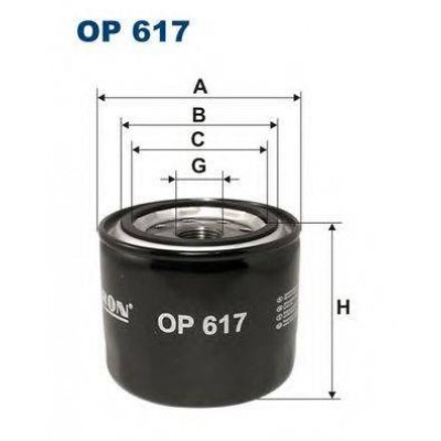 Масляный фильтр OP617 FILTRON - купить в магазине запчастей по Украине