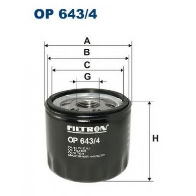 Масляный фильтр OP6434 FILTRON - купить в магазине запчастей по Украине