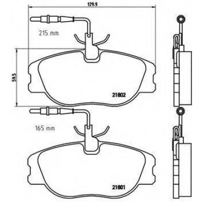 Комплект тормозных колодок, дисковый тормоз P23061 BREMBO - купить в магазине запчастей по Украине