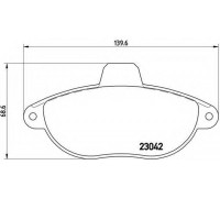 Комплект тормозных колодок, дисковый тормоз BREMBO P 23 072 P23072 BREMBO - купить в магазине запчастей по Украине